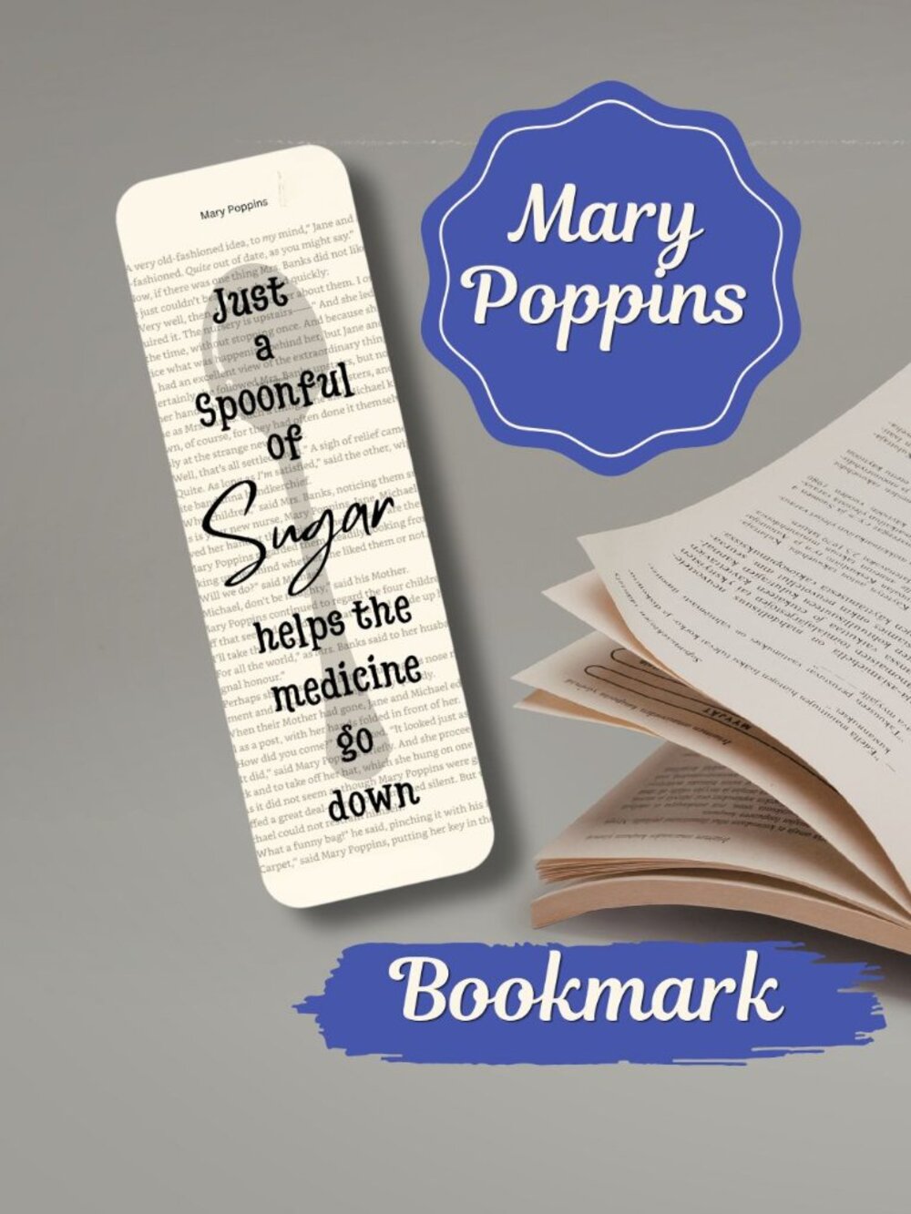 Mary Poppins Book Page Bookmark, Book Accessories